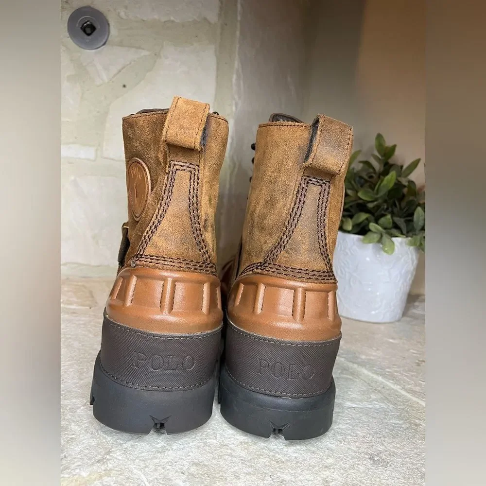 Polo Ralph Lauren Oslo High Waterproof Leather-Suede Boot 9.5